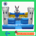 Bouncer inflable divertido del eje de balancín del bebé de la gorila del bebé del juego en color de rosa y negro para la venta